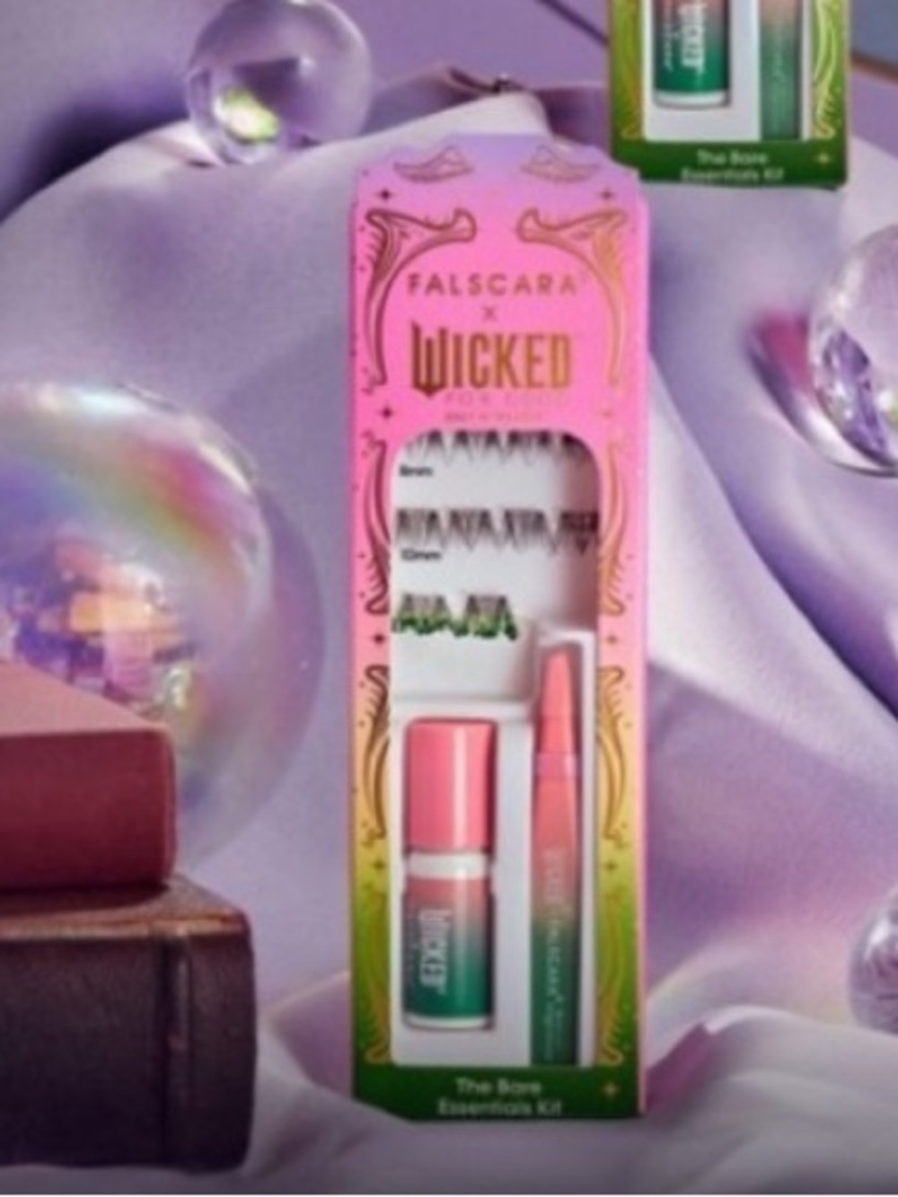 FALSCARA x Wicked Eyelashes The Bare Essentials Kit Green Glitter